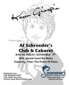 Karen Giorgio Cabaret Poster