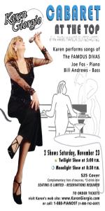 Karen Giorgio Cabaret Poster