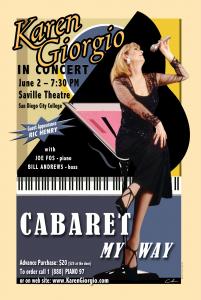 Karen Giorgio Cabaret Poster