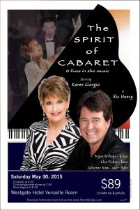 Karen Giorgio Cabaret Poster